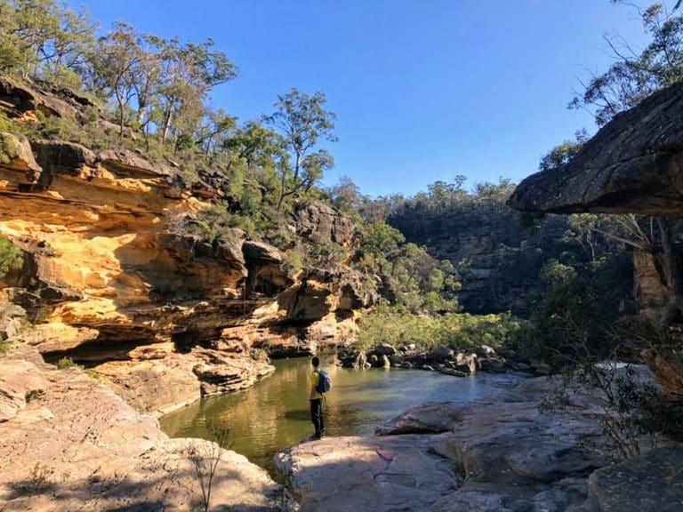 Dan at the Mermaid Pools, Tahmoor Gorge (Canyon), near Sydney