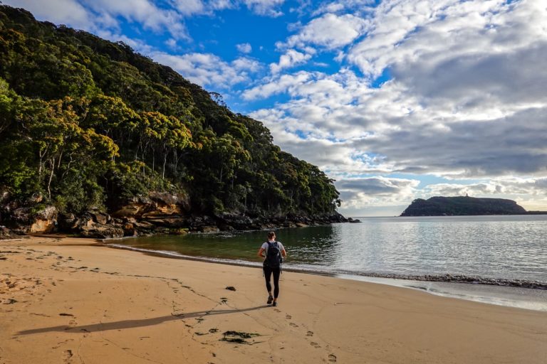 Beck walks on Resolute Beach