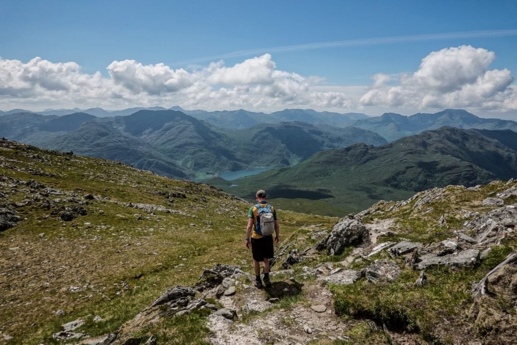 Dan hikes The Saddle in Scotland