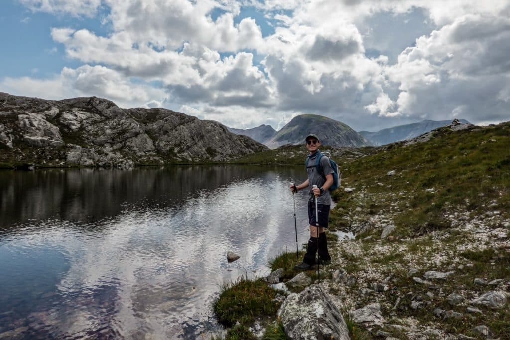 Dan at Lunar Loch in the Beinn Eighe National Nature Reserve