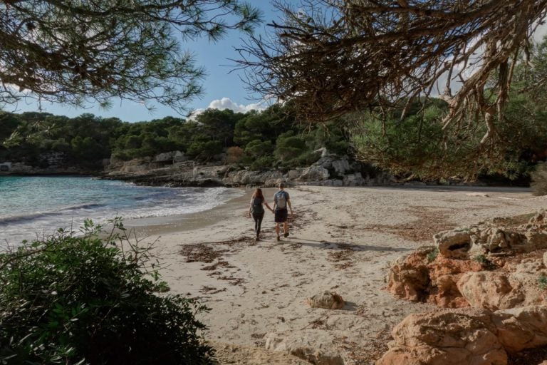 Dan and Beck on Cala Turqeta