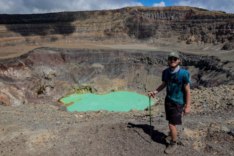 Dan smiling at the top of Santa Ana Volcano in Cerro Verde National Park