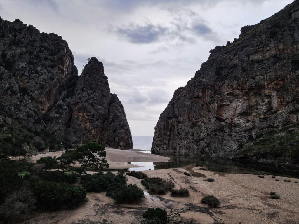 A gorge in the Tramuntana Mountains
