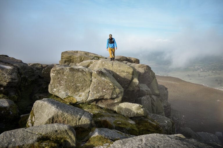 Dan on Simon's Seat, before the walk to the Bolton Abbey Waterfall along the Valley of Desolation