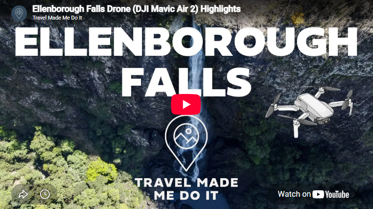 An aerial view of Ellenborough Falls