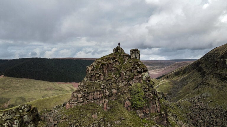 Alport Castles in the Derbyshire peak District