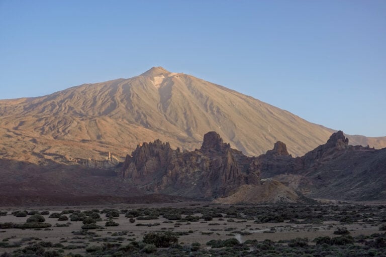 Mount Teide, Roques de Garcia and Roque Cinchado at sunrise