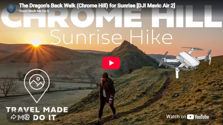 Beck walks near Chrome Hill during sunrise