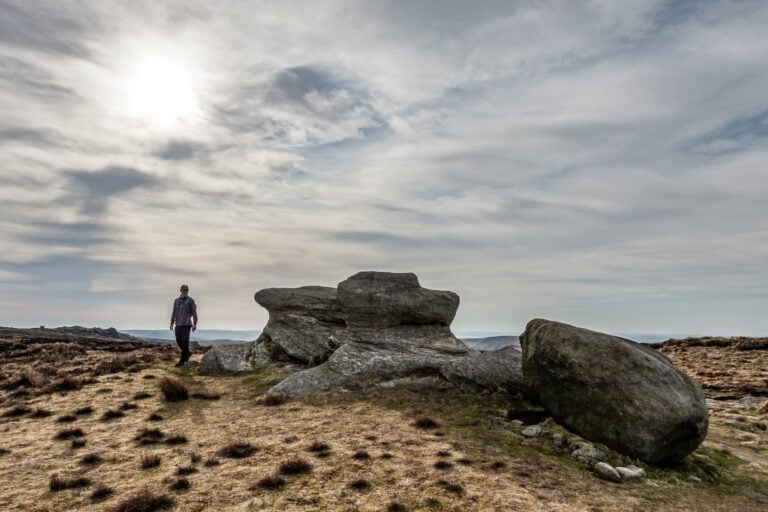 Dan on the Kinder Scout walk
