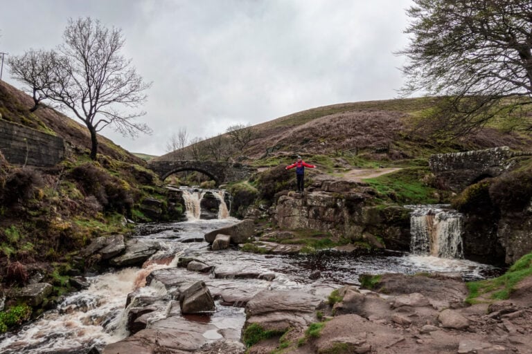 Dan at the Three Shires Head Peak District