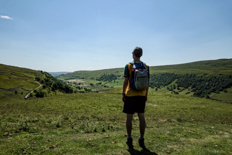 Dan on the Buckden Pike Walk, before heading to the Buck Inn in the Yorkshire Dales.