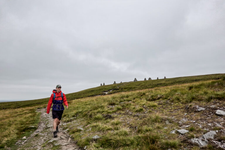 Dan on the Nine Standards Rigg Walk from Kirkby Stephen