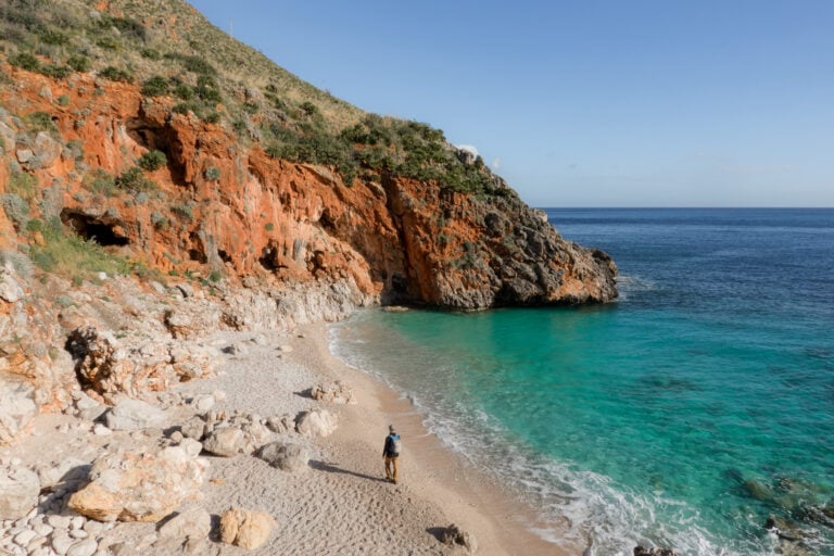 Dan at Cala Capreria in Riserva dello Zingaro