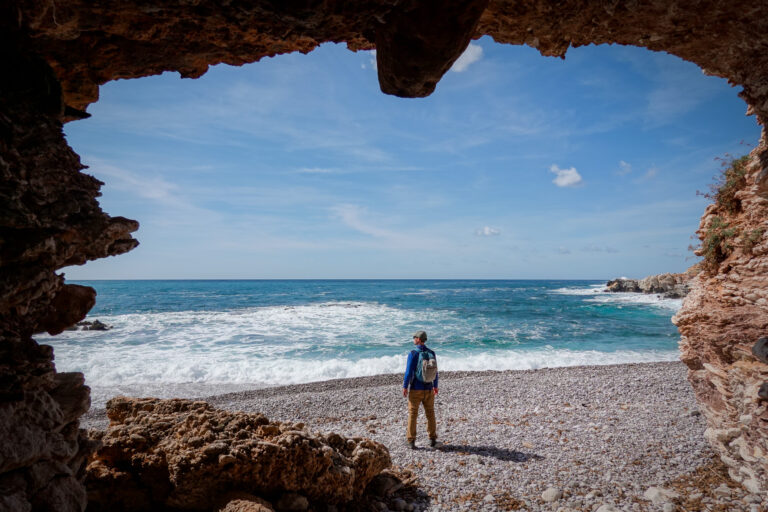 Cave at Caletta del Bue Marino, near Spiaggia di Isulidda and El Bahira Camping Village