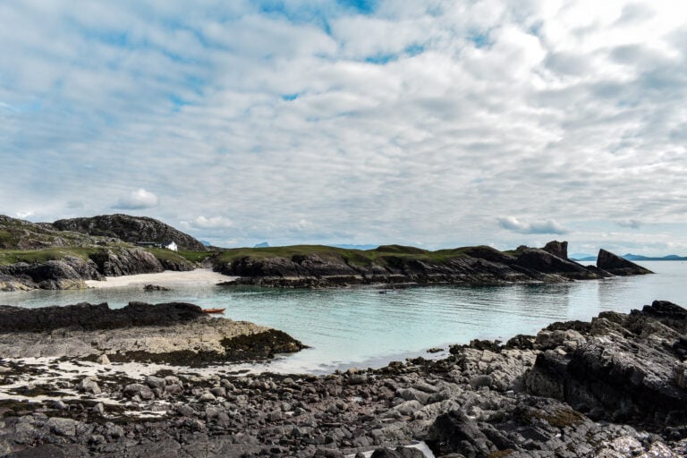 Clachtoll Beach on the north coast 500