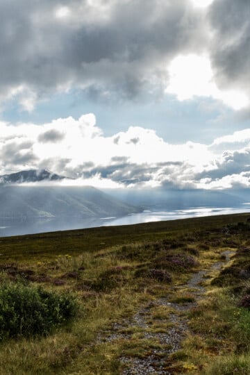 driving to Ullapool in Scotland on the NC500