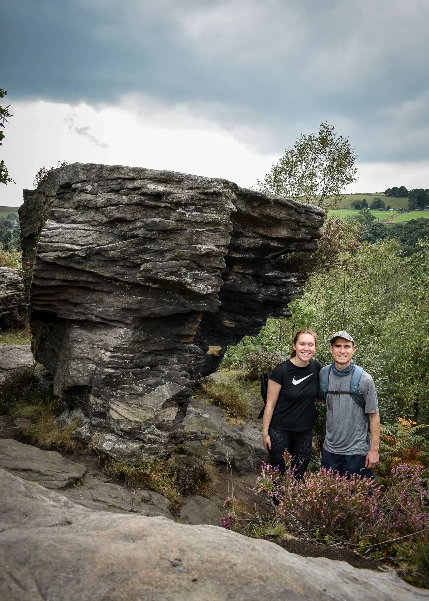 Lauren and Dan on the Hardcastle Crags walk