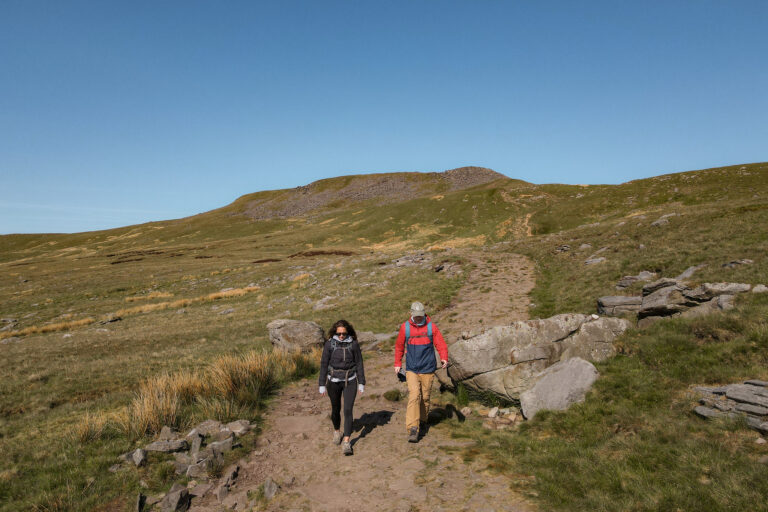 Dan and Beck on the Ingleborough Walk from Clapham