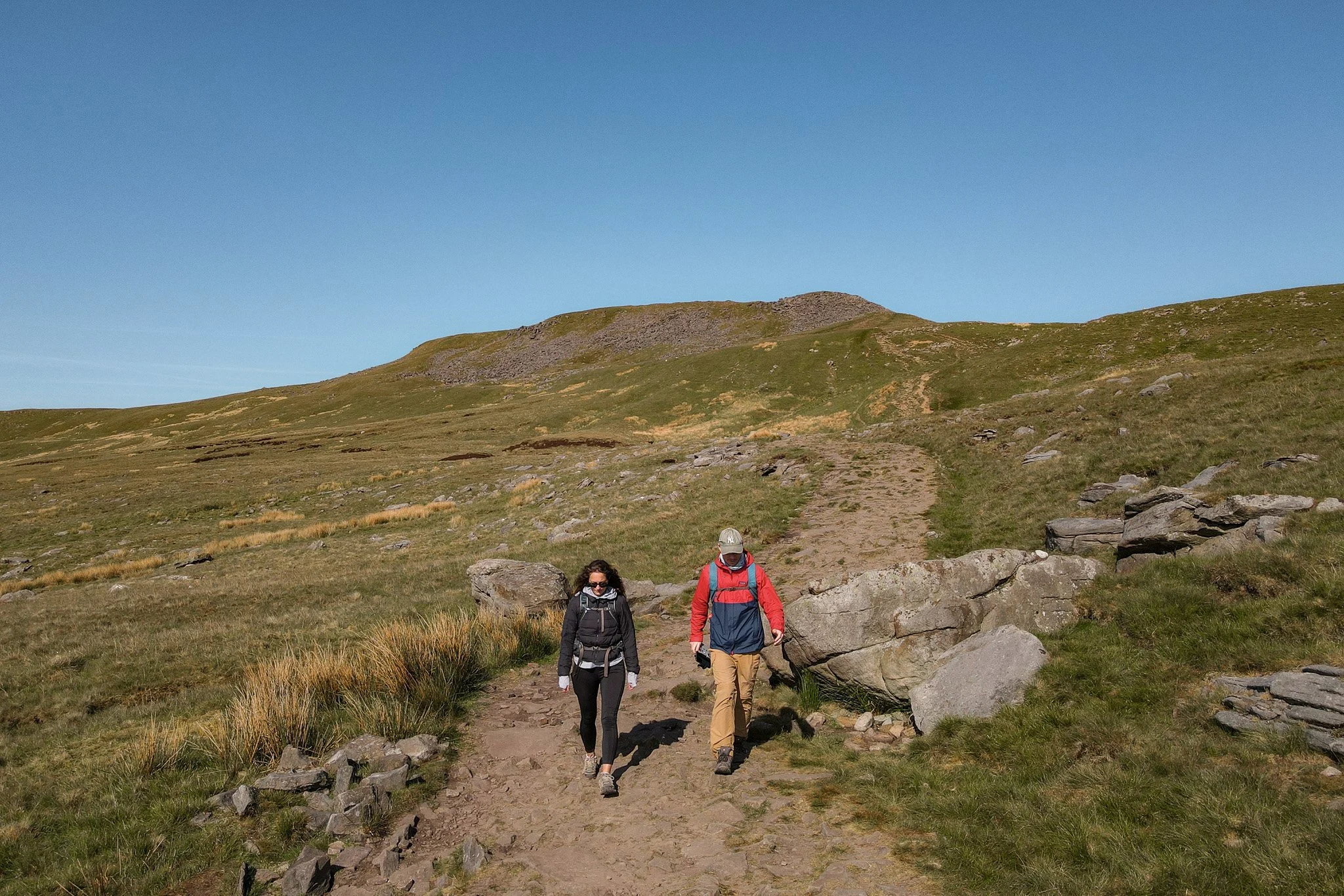Dan and Beck on the Ingleborough Walk from Clapham
