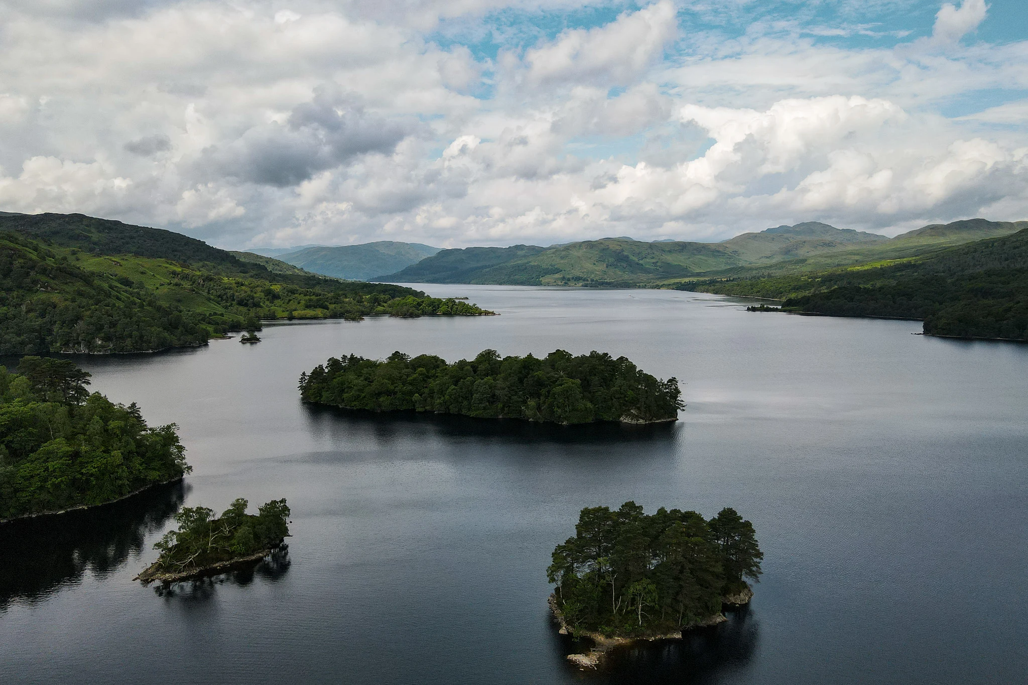 Loch Katrine aerial view