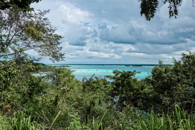 Laguna Bacalar in Quintana Roo Mexico