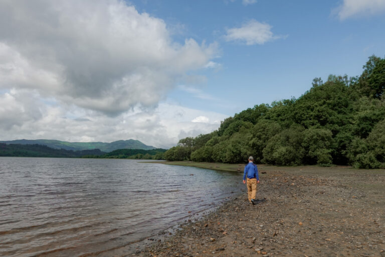 Dan walks along Loch Venachar