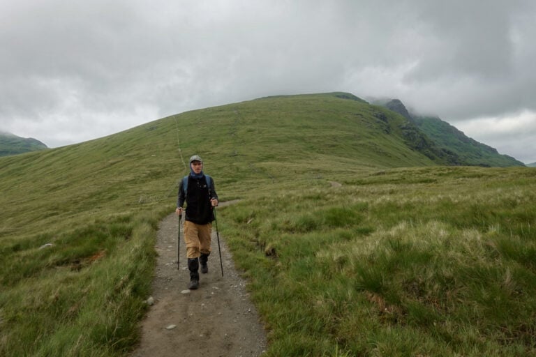 Dan walks away from Beinn Ime