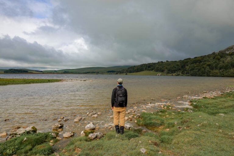 Dan at Malham Tarn