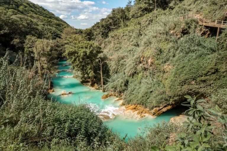 El Chiflon Waterfalls in Chiapas Mexico