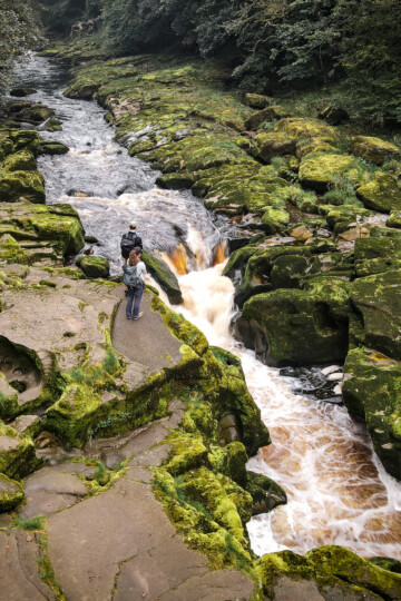 Dan and Beck at The Strid in Strid Wood