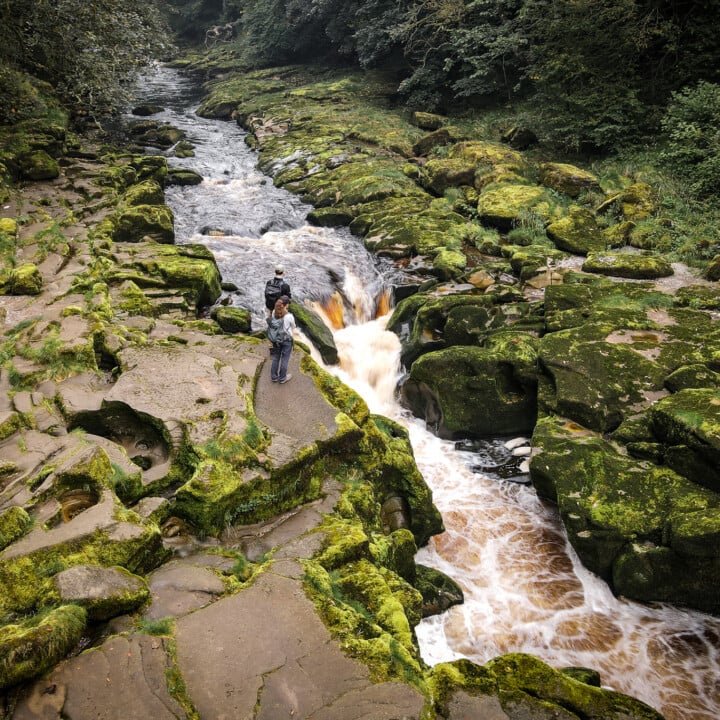 Dan and Beck at The Strid in Strid Wood