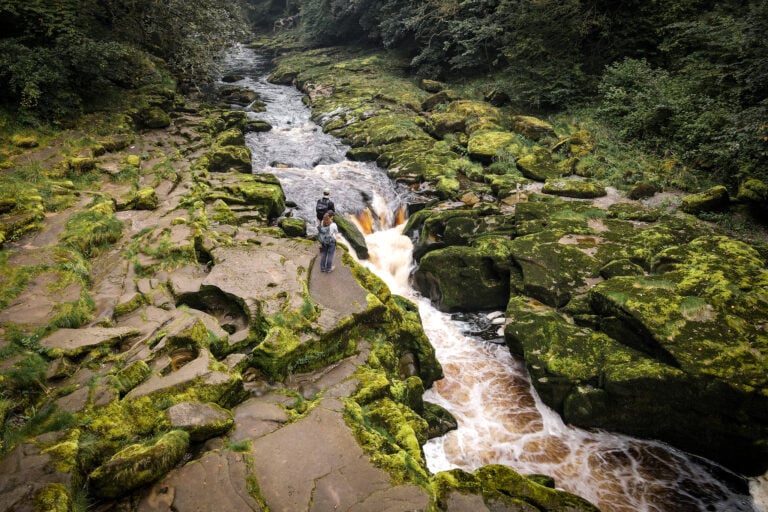Dan and Beck at The Strid in Strid Wood