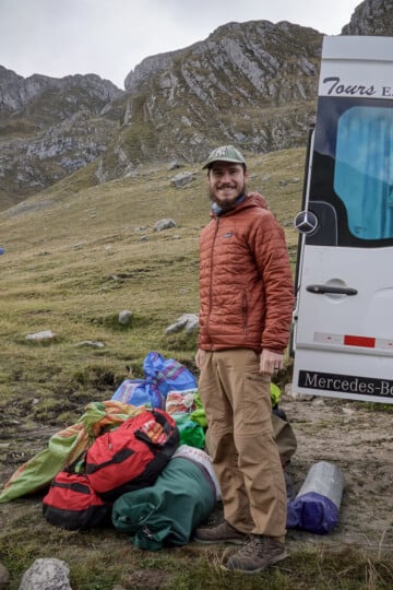 Dan used a travel packing list to pack for this trip