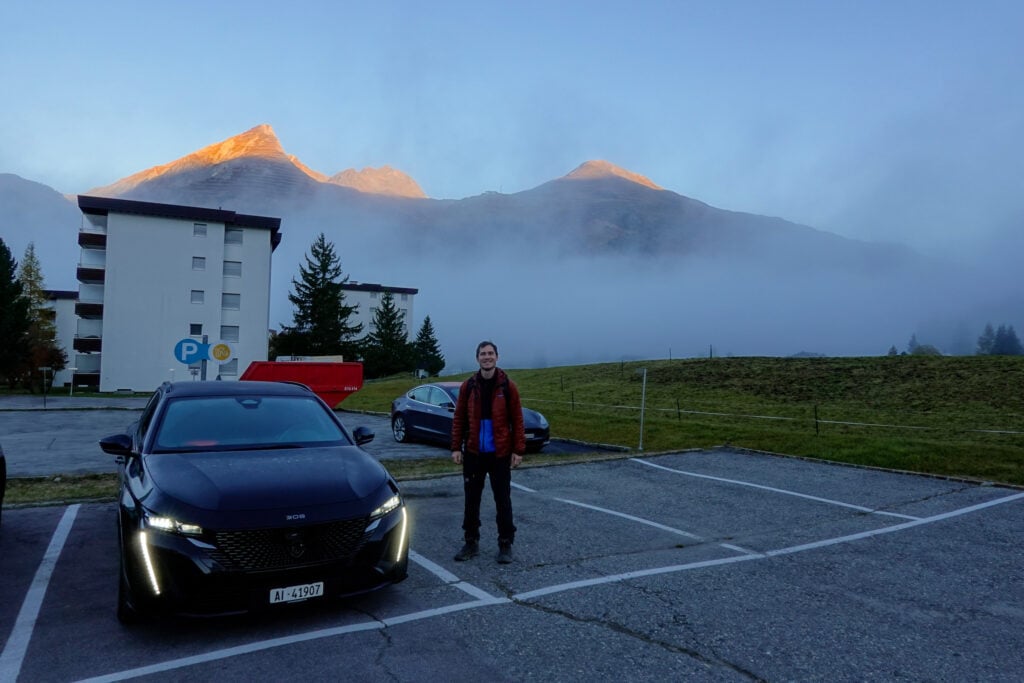 Our Discover Cars rental car in Davos