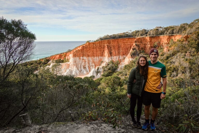 Beck and Dan at The Pinnacles at Beowa National Park (formerly Ben Boyd National Park)