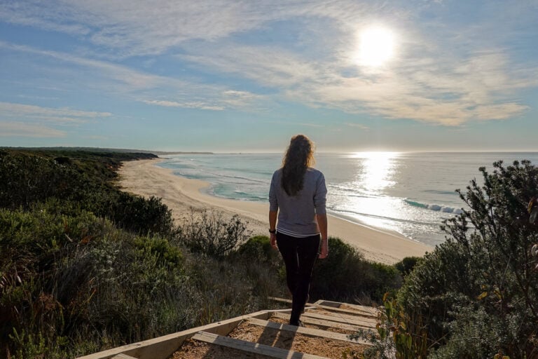 Beck at Pinnacle Beach at Beowa National Park (formerly Ben Boyd National Park)