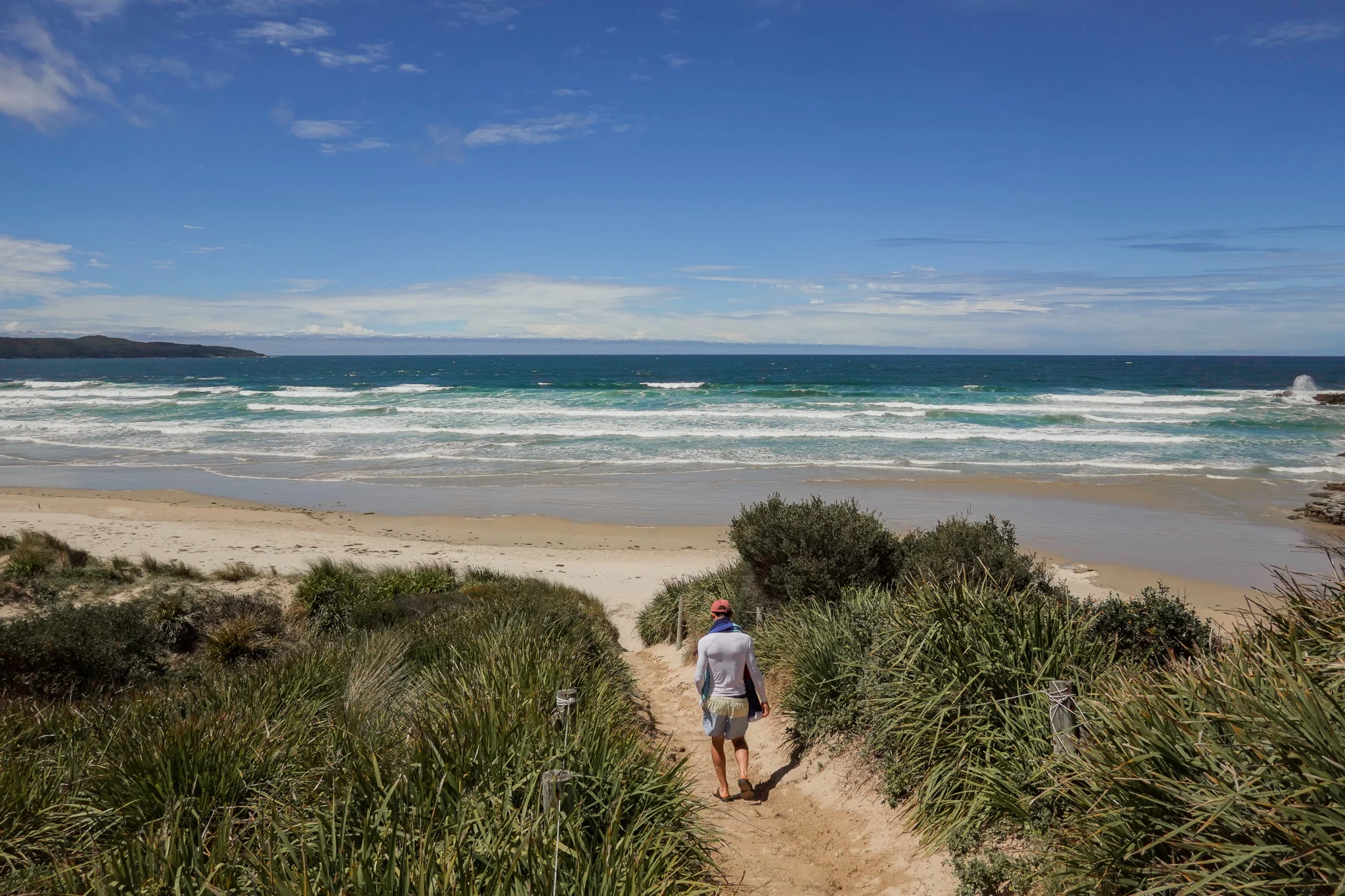 Walking to Cave Beach Booderee National Park