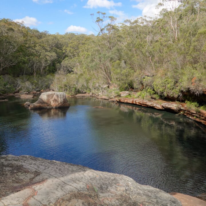 A large swimming hole called Minerva Pool found along the Minerva Pool Walking Track