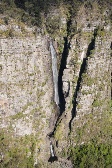 An aerial shot of a photo called Kanangra Falls