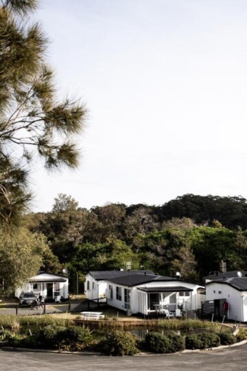Exterior of The Cove Cabins in Jervis Bay