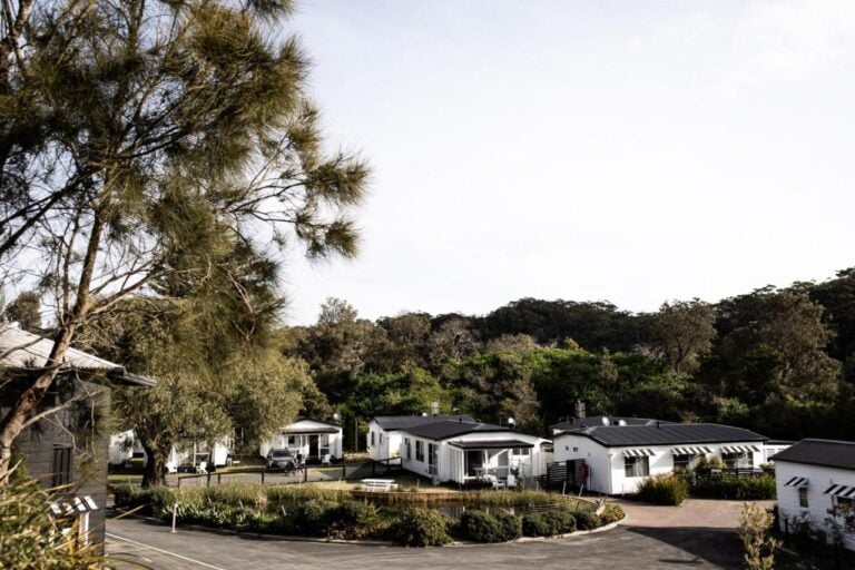 Exterior of The Cove Cabins in Jervis Bay
