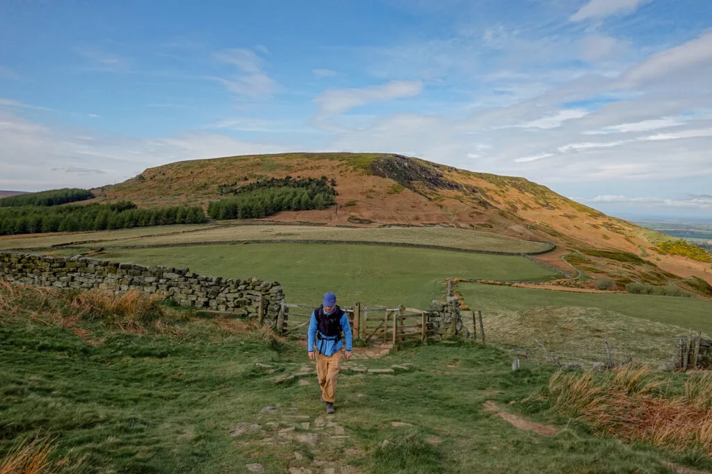 After leaving the Lord Stones Country Park, Dan continues to walk along a trail known as the Cleveland Way, which leads to the Wainstones