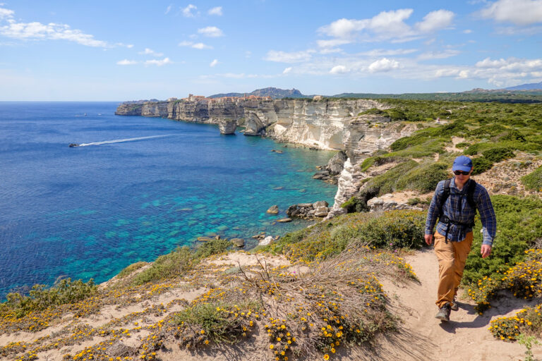 Dan walks on a Corsica hike called Campu Rumanilu