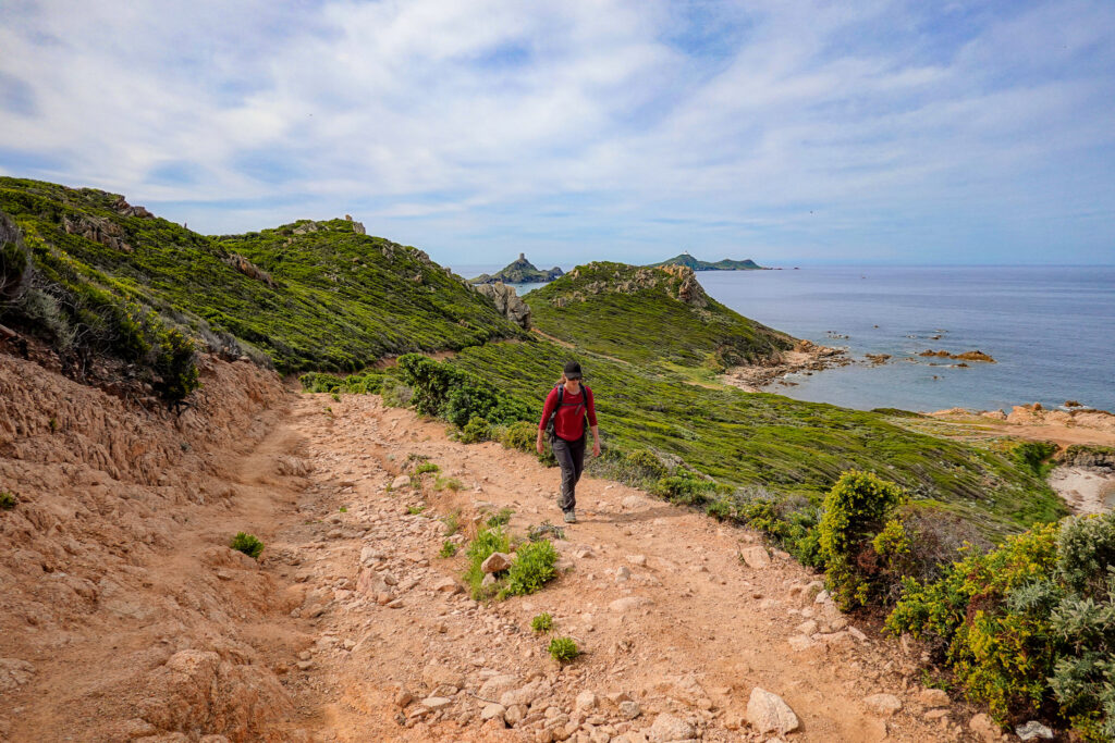 Beck walks on a coastal trail called Sentier des Douaniers Ajaccio