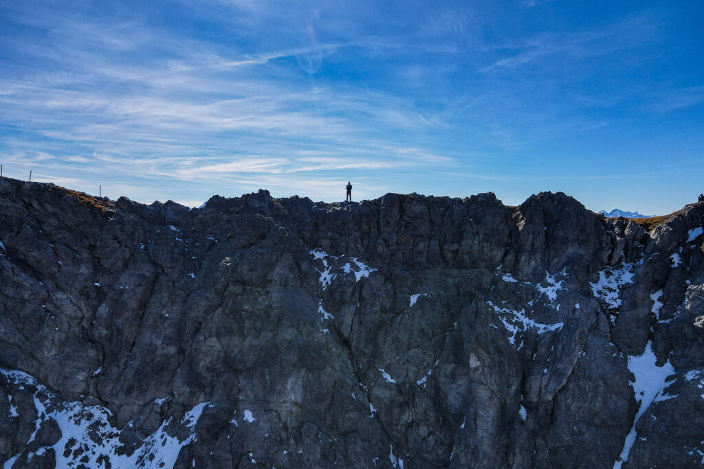 Dan stands atop the peak of Schiahorn
