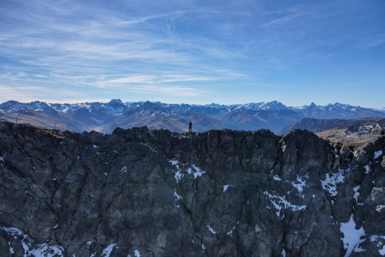 Dan at the peak of a mountain called Schiahorn